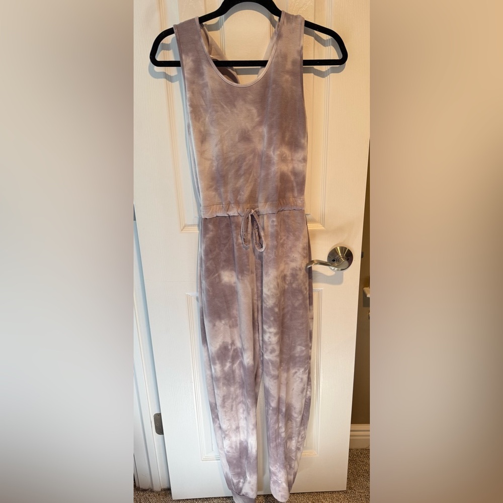 Tie-Dye Sleeveless Jumpsuit